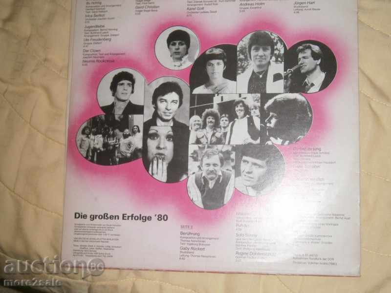 DIE Gröben ERFOLGE 1980 - AMIGA - 8 55 801 - PLATE BIG cu preț 4.00 BGN | € 2.05 DIE Gröben ERFOLGE 1980 - AMIGA - 8 55 801 - PLATE BIG cu preț 4.00 BGN | € 2.05