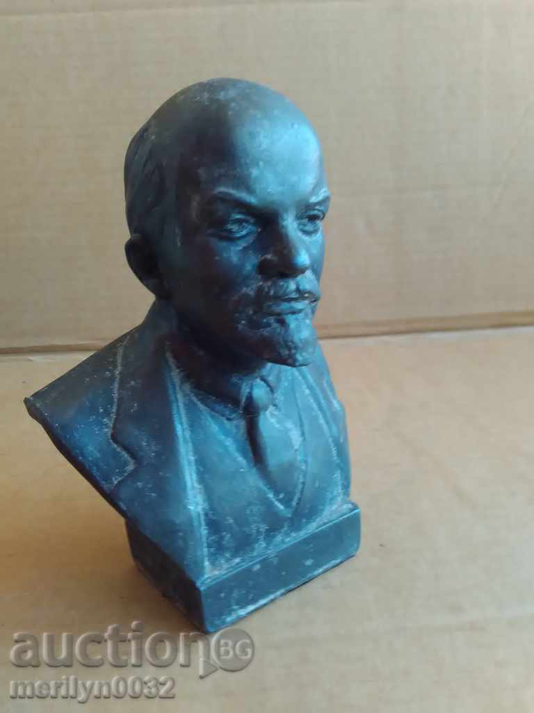 Bust din aluminiu al lui Lenin, figură, sculptură, statuetă