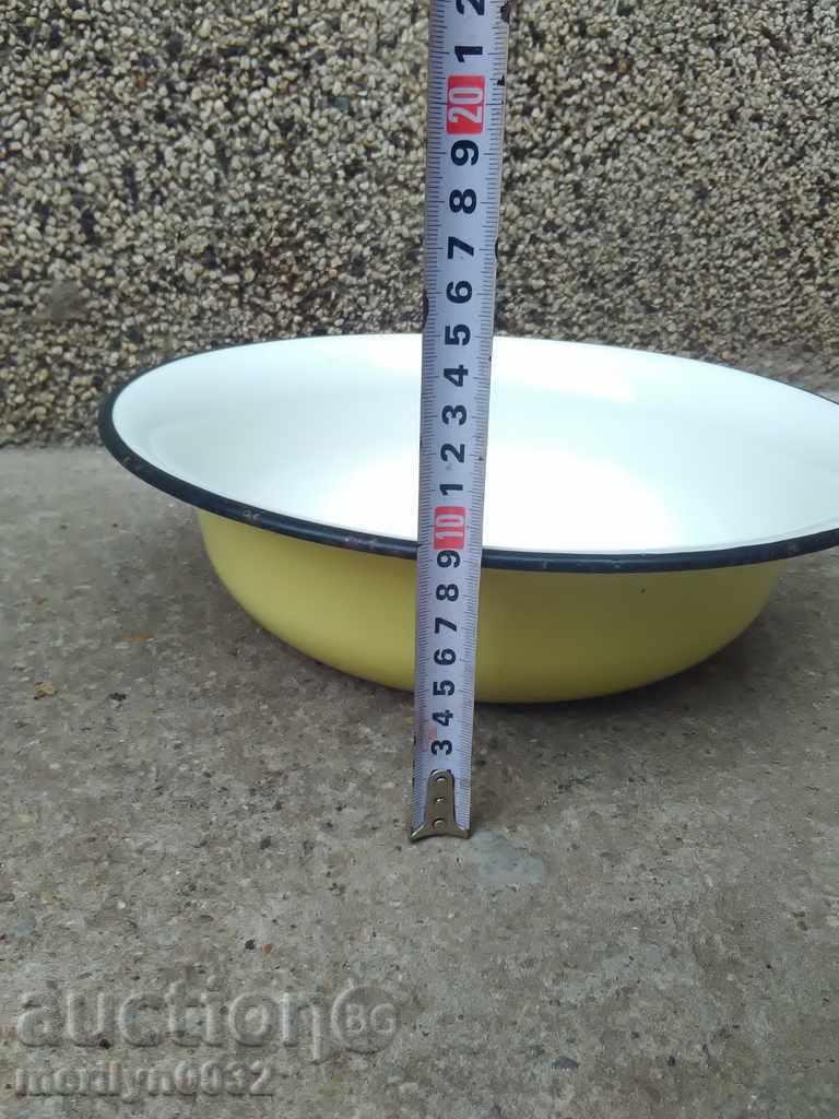 Enameled basin, bowl, enamel bowl - 6 Enameled basin, bowl, enamel bowl - 6