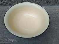 Enameled basin, bowl, enamel bowl