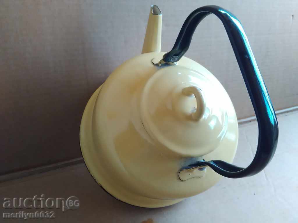 Enamelled teapot kettle, enamel container, USSR - 5 Enamelled teapot kettle, enamel container, USSR - 5