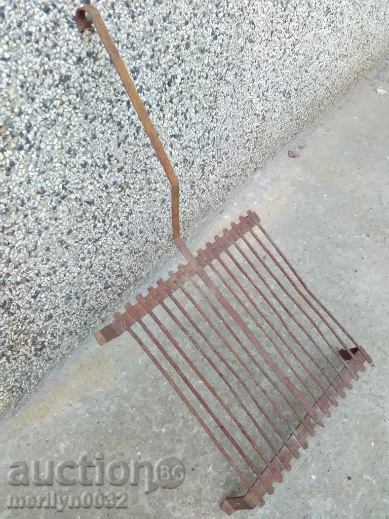 An old hand-forged grill, a steak, wrought iron - 6 An old hand-forged grill, a steak, wrought iron - 6