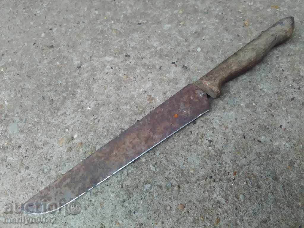 Old hand forged butcher dagger kulak with price 39.00 BGN | € 19.94 Old hand forged butcher dagger kulak with price 39.00 BGN | € 19.94