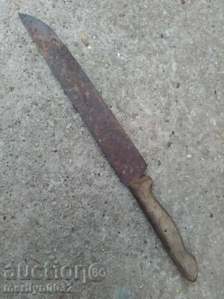 Old hand forged butcher dagger kulak - 5 Old hand forged butcher dagger kulak - 5