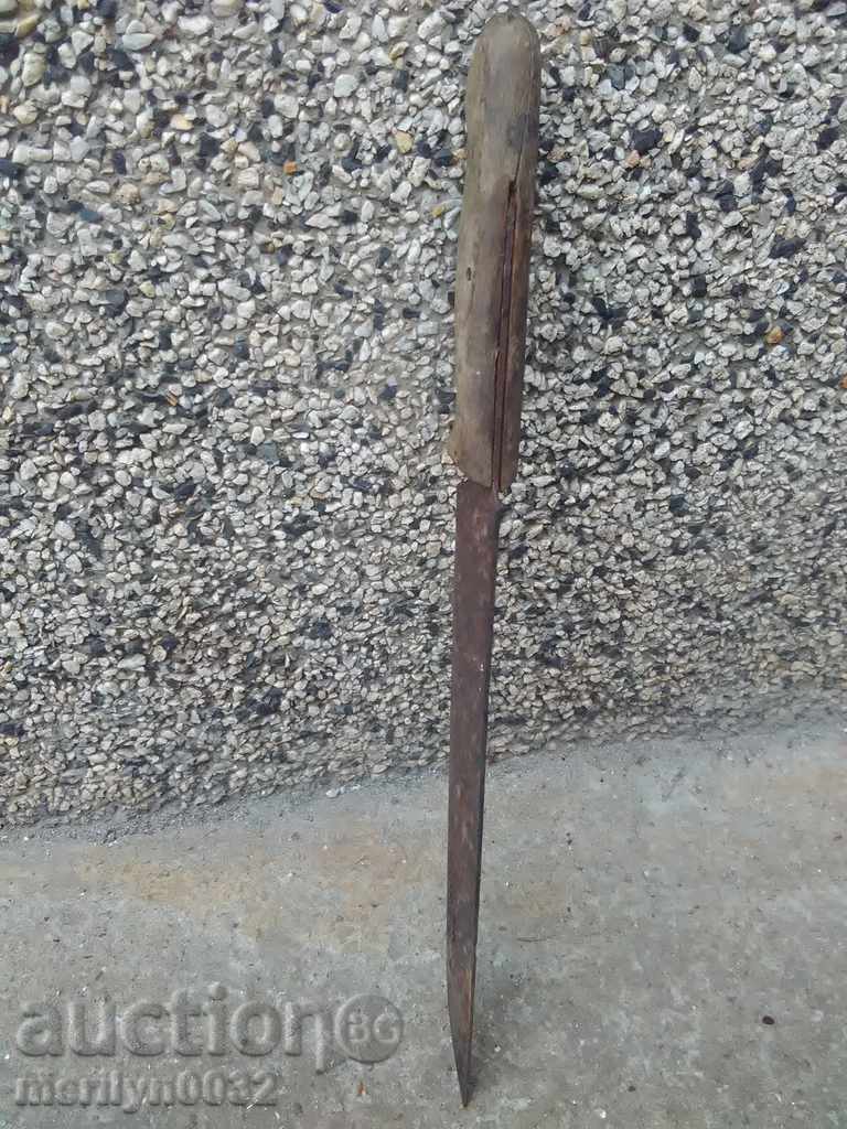 Old hand forged butcher dagger kulak - 7 Old hand forged butcher dagger kulak - 7