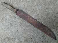 Old hand forged butcher dagger kulak
