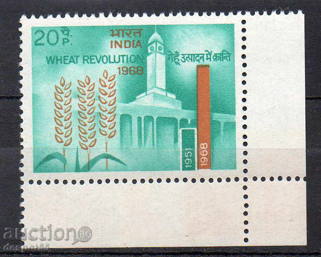 1968. India. Revolutionary wheat yield.