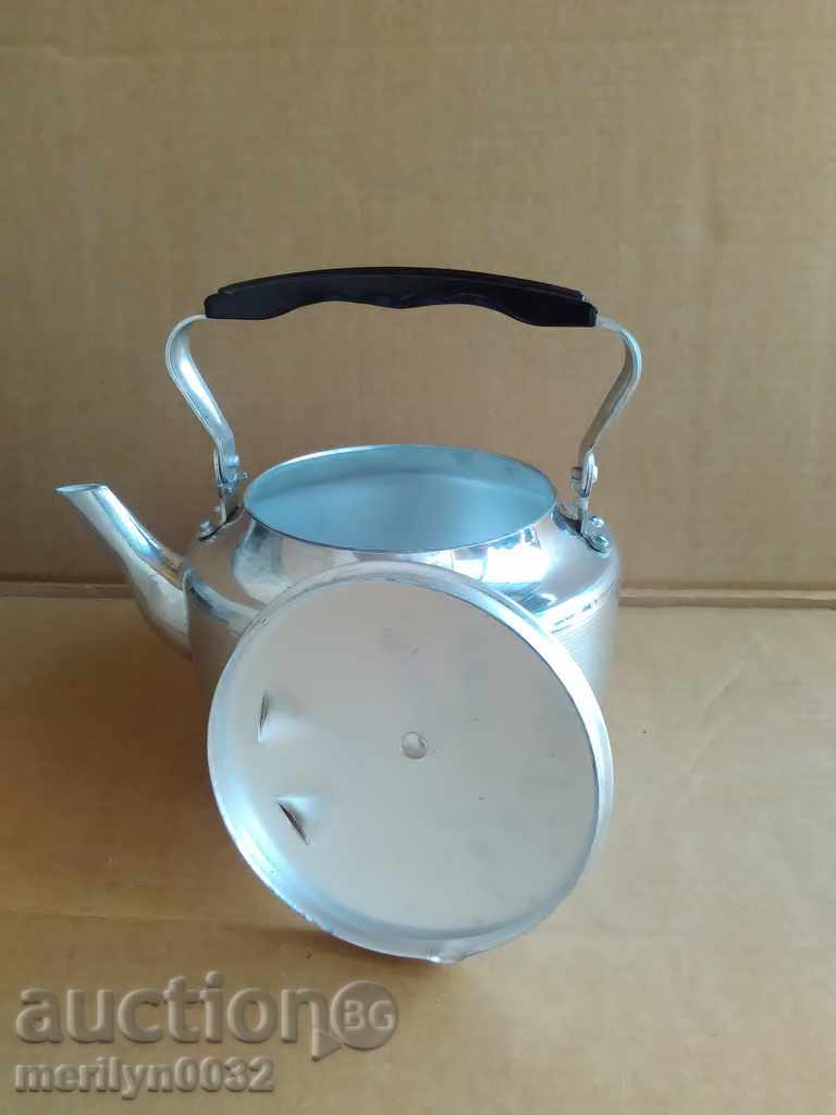 Aluminum teapot USSR coffee beaker samant vintage with price 39.00 BGN | € 19.94