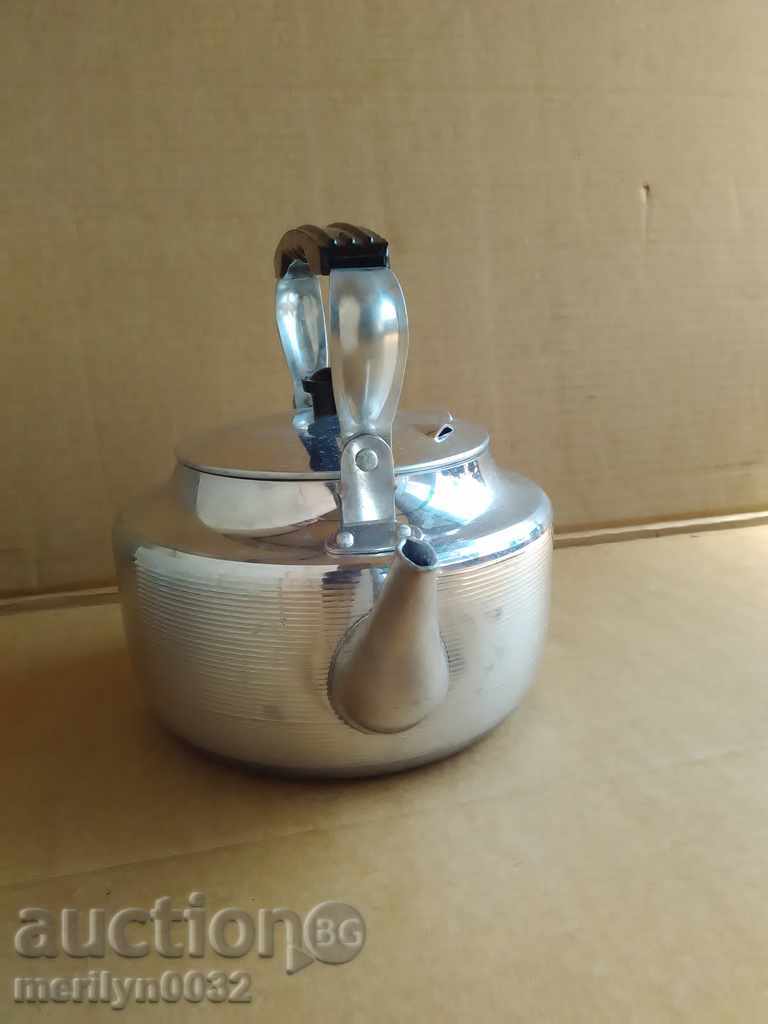 Auction  Aluminum teapot USSR coffee beaker samant vintage