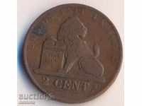 Βέλγιο 2 centimes 1864, DES Belges