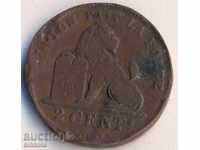 Βέλγιο 2 centimes 1909, DES Belges