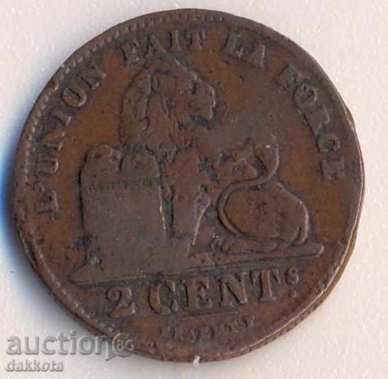 Belgium 2 centimeters 1912, DES BELGES