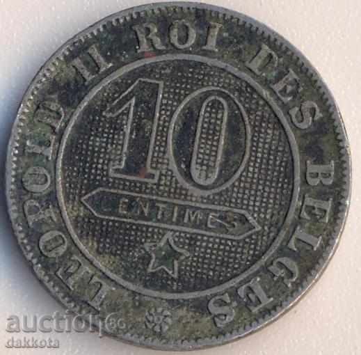 Βέλγιο 10 centimes 1894, DES Belges