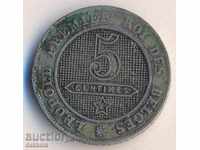 Βέλγιο 5 centimes 1861, DES Belges