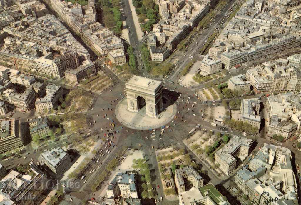Postcard - Paris, Arc de Triomphe