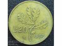20 λίρες 1957 Ιταλία