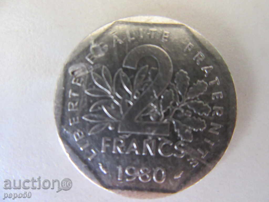 ΓΑΛΛΙΚΑ κέρμα των 2 FRANCA - 1980.