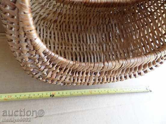 Old wicker basket, wooden basket, panner - 7 Old wicker basket, wooden basket, panner - 7