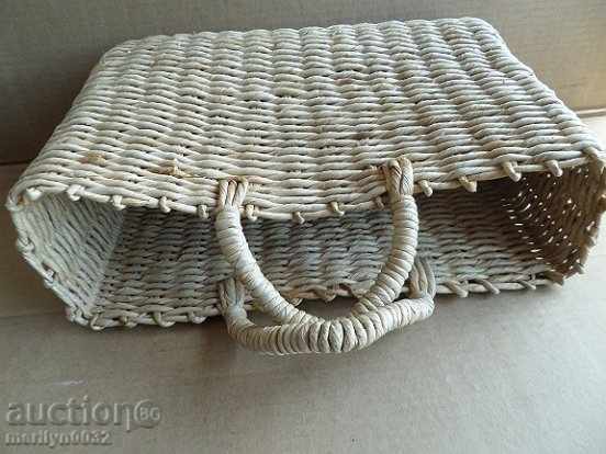 Old knit bag basket, wooden basket, panner with price 49.00 BGN | € 25.05 Old knit bag basket, wooden basket, panner with price 49.00 BGN | € 25.05