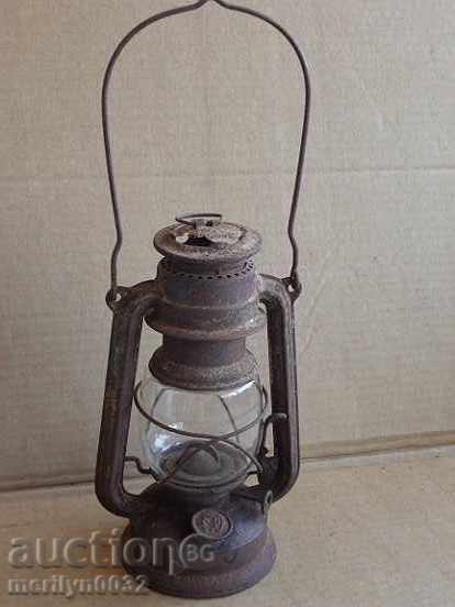 Old German lantern, lamp, German lantern lamp