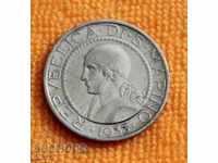 1933 г- 5 лири, Сан Марино, супер рядка година, сребро