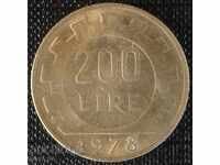 Ιταλία - 200 λίρες το 1978.
