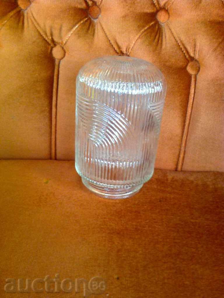 Glass lampshade for damp-proof lighting