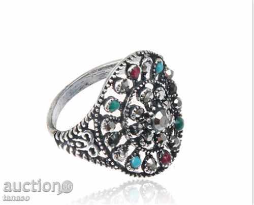 Inel placat cu cristale, pp 62