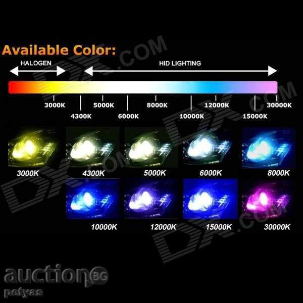 Delivery of 55W xenon / XENON H1, H3, H7, H4-enhanced power, low ballast