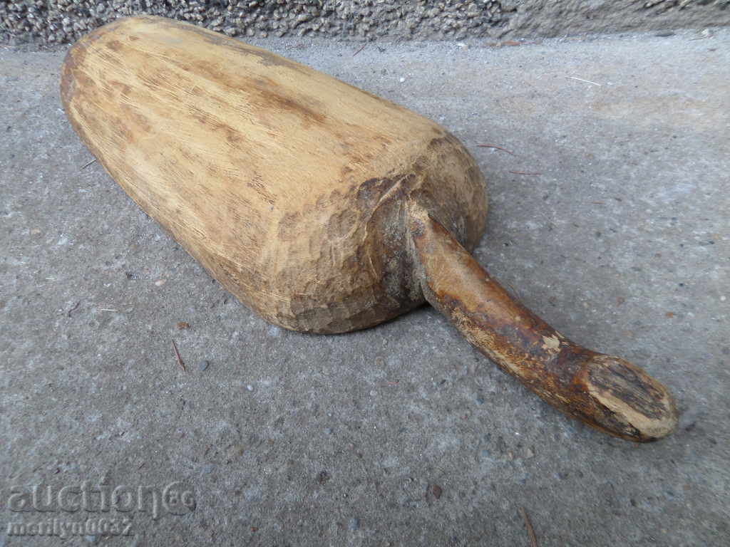 Old wooden shovel, blade, wooden - 5