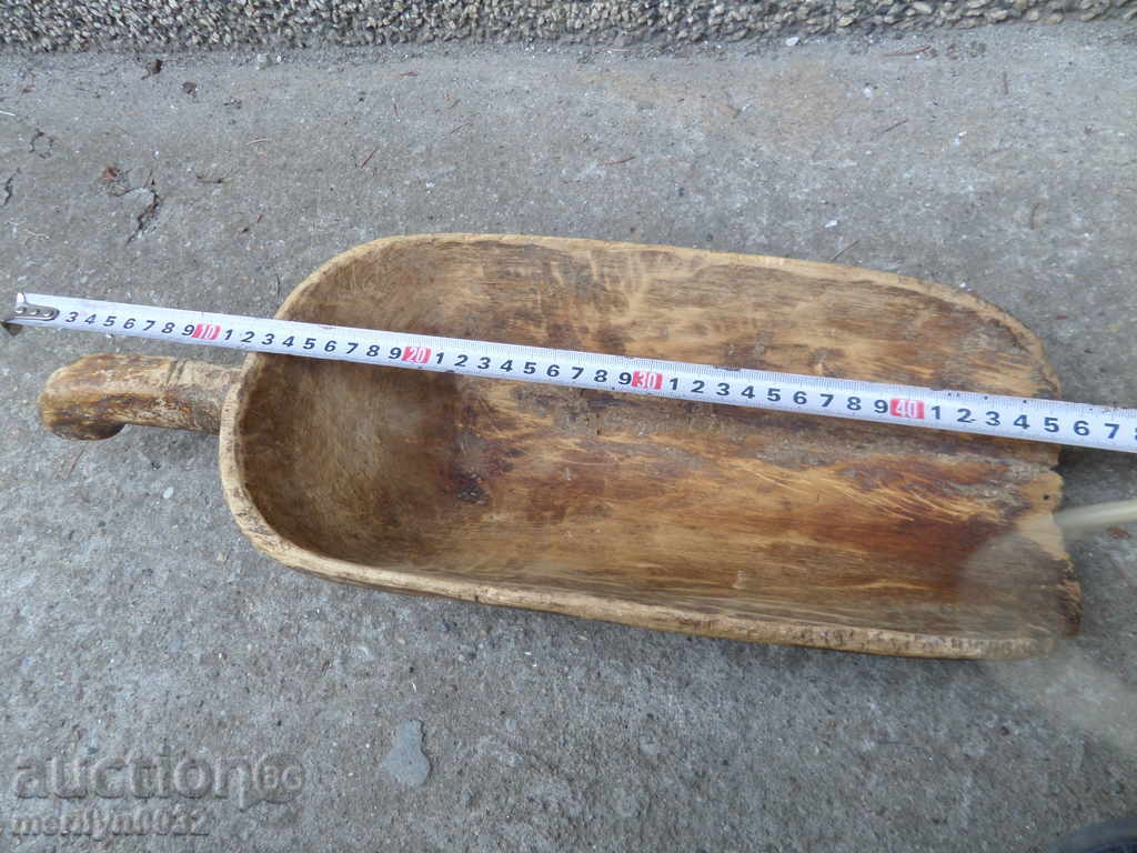 Old wooden shovel, blade, wooden - 6