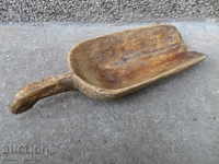 Old wooden shovel, blade, wooden