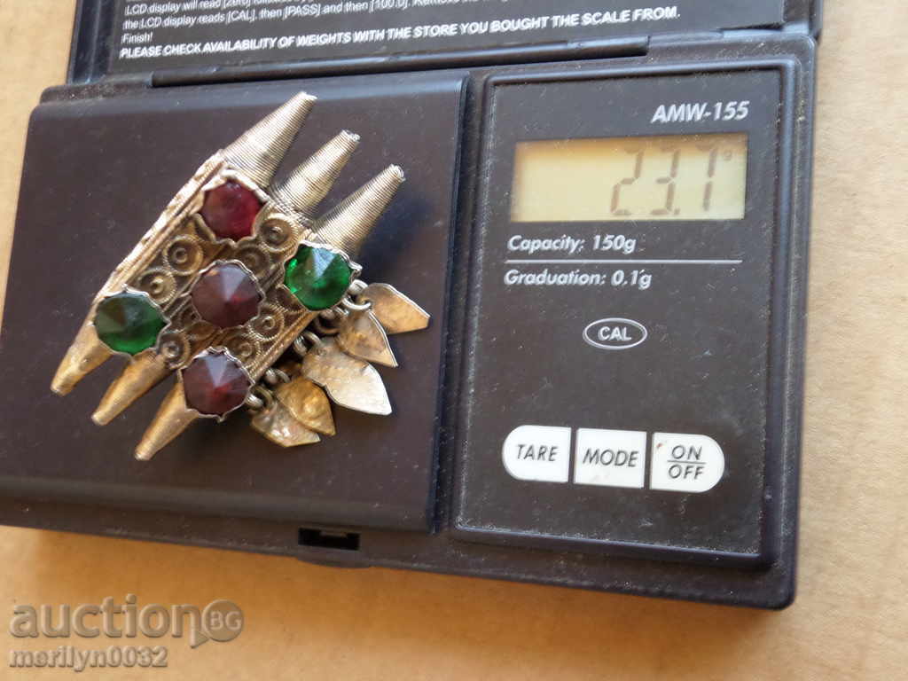 Auction Renaissance silver with gilding brooch jewelry jewelry silver Auction Renaissance silver with gilding brooch jewelry jewelry silver