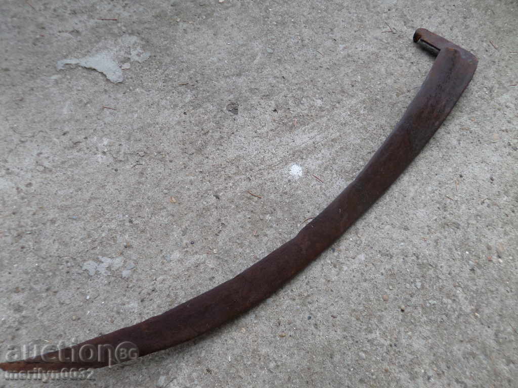 Auction Old hand-forged mowing hair, wrought iron Auction Old hand-forged mowing hair, wrought iron
