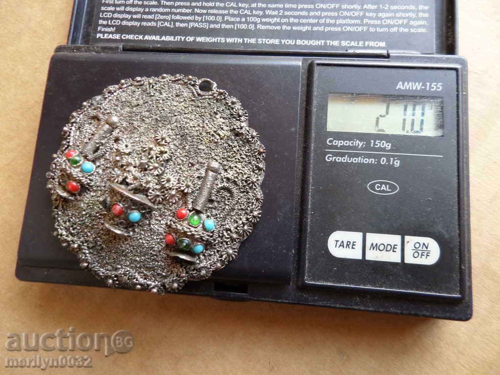 Auction Renaissance silver medallion jewelry jewelry silver 900/1000 Auction Renaissance silver medallion jewelry jewelry silver 900/1000