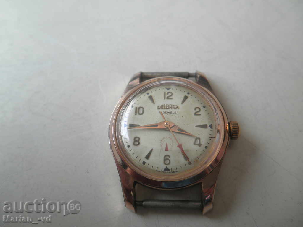 Старинен швейцарски часовник " Delbana"