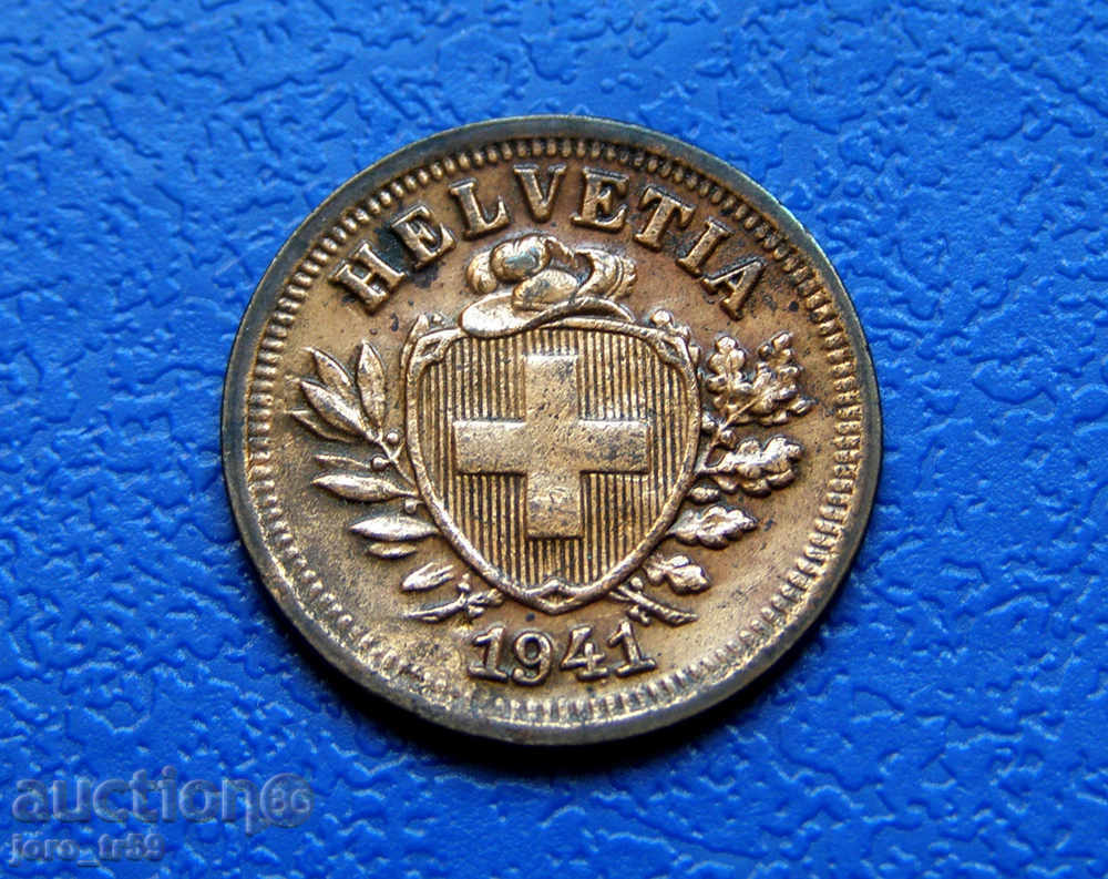 Elveția 1 rappen /Rappen/ 1941 Elveția 1 rappen /Rappen/ 1941