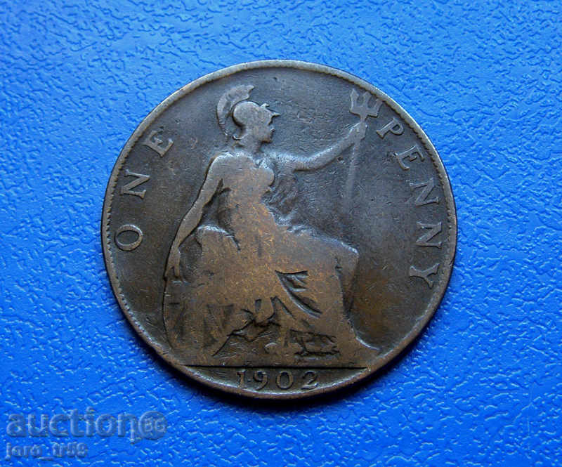Great Britain 1 Penny 1902 - #1 Great Britain 1 Penny 1902 - #1