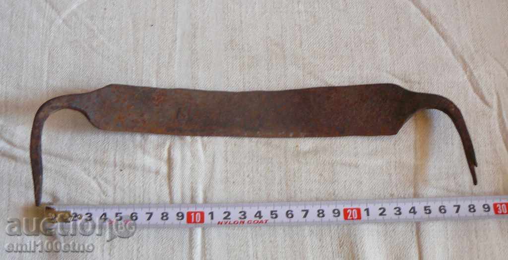 Old manual forged woodcutter knife - 5 Old manual forged woodcutter knife - 5