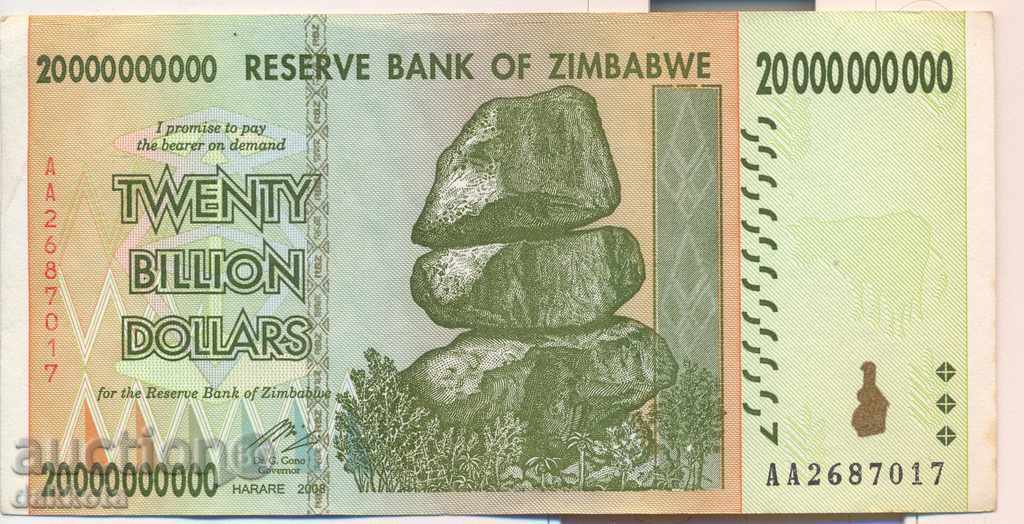 Zimbabwe 20 de miliarde de dolari în 2008