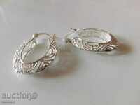 Earrings of Tibetan silver