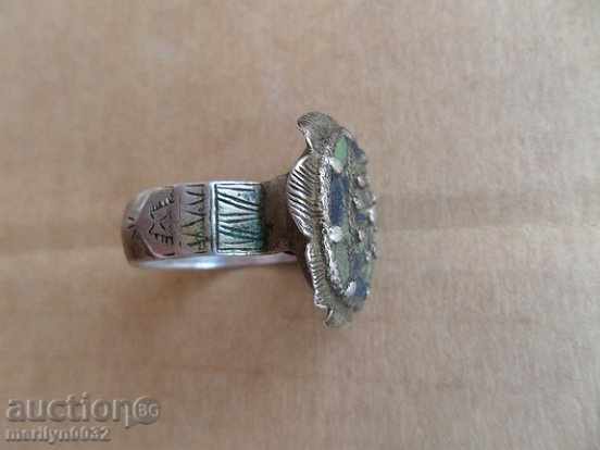 Renaissance silver ring with enamel, silver, jewelry, jewel with price 365.00 BGN | € 186.62 Renaissance silver ring with enamel, silver, jewelry, jewel with price 365.00 BGN | € 186.62