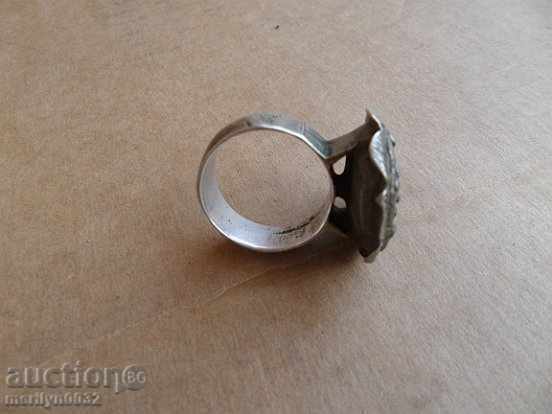 Renaissance silver ring with enamel, silver, jewelry, jewel - 7 Renaissance silver ring with enamel, silver, jewelry, jewel - 7