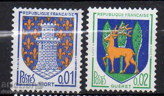 1964. Франция. Градски гербове.
