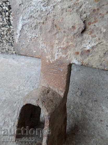 Old pick, agricultural instrument, chapel, wrought iron - 6 Old pick, agricultural instrument, chapel, wrought iron - 6
