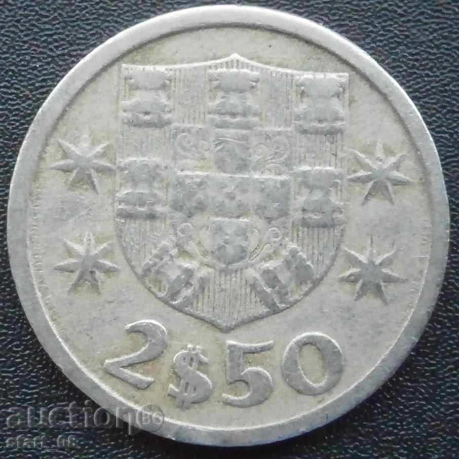 Португалия 2$50 ескудо 1972г.