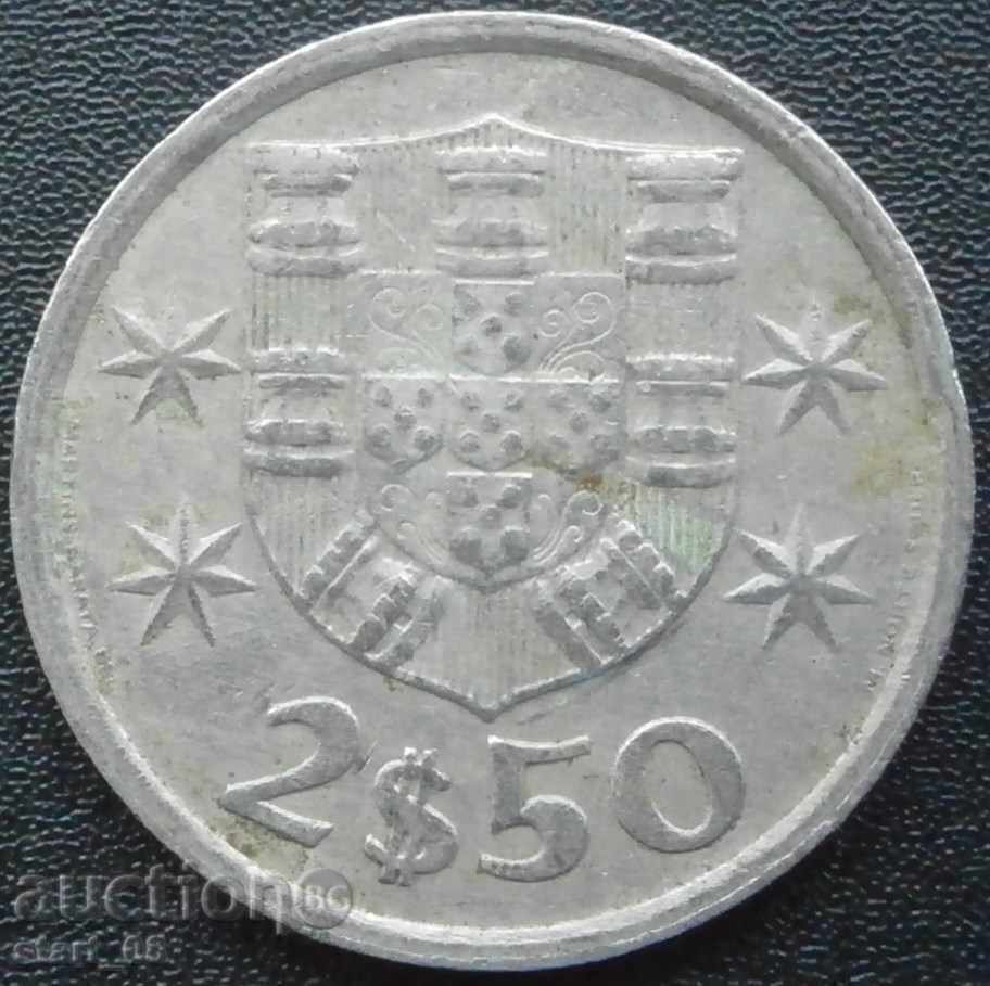 Португалия 2$50  ескудо 1977