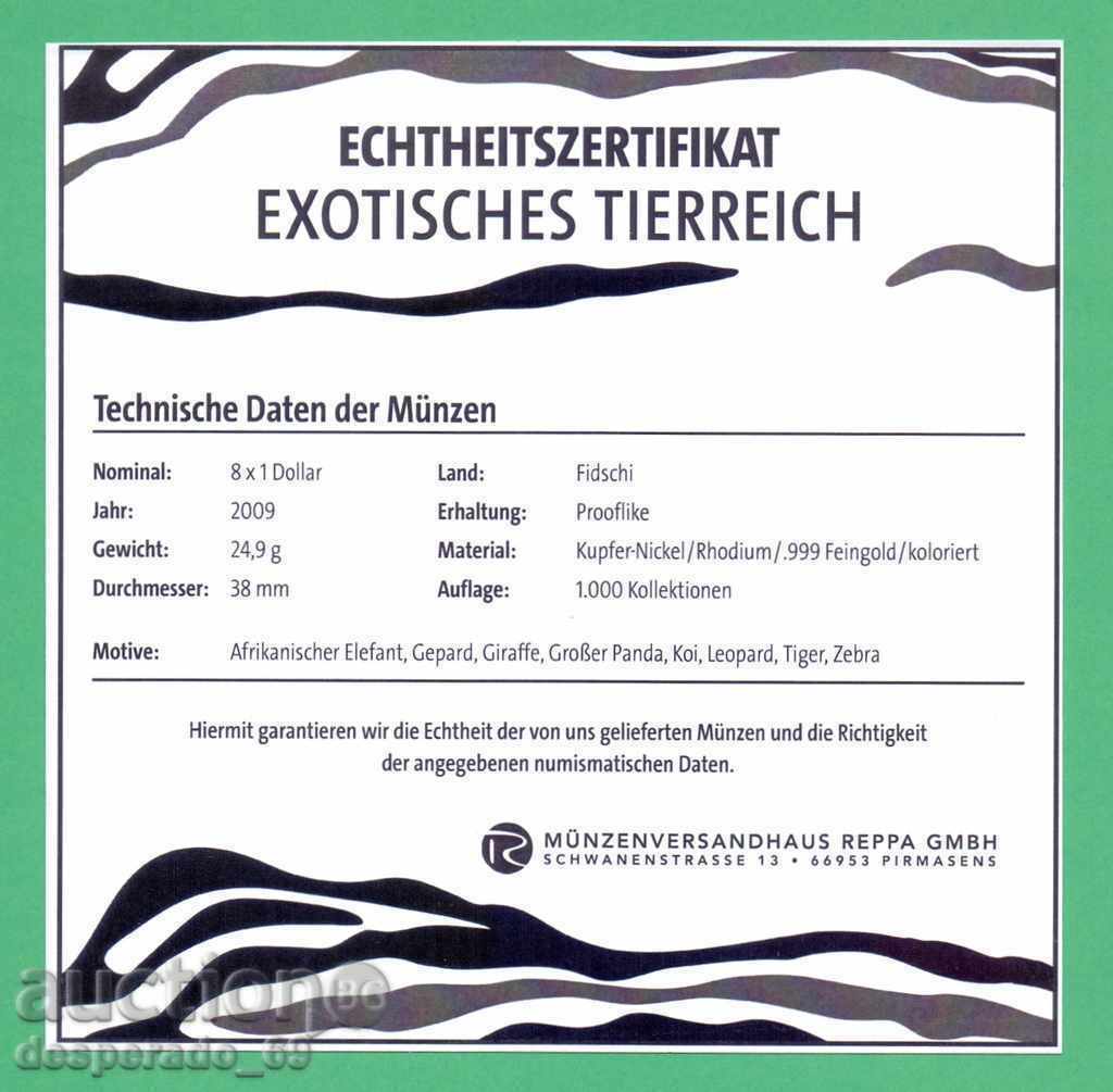 Παράδοση (¯`'•.¸ 1 δολάριο 2009 FIJI UNC (8 νομίσματα) ¸.•'´¯)