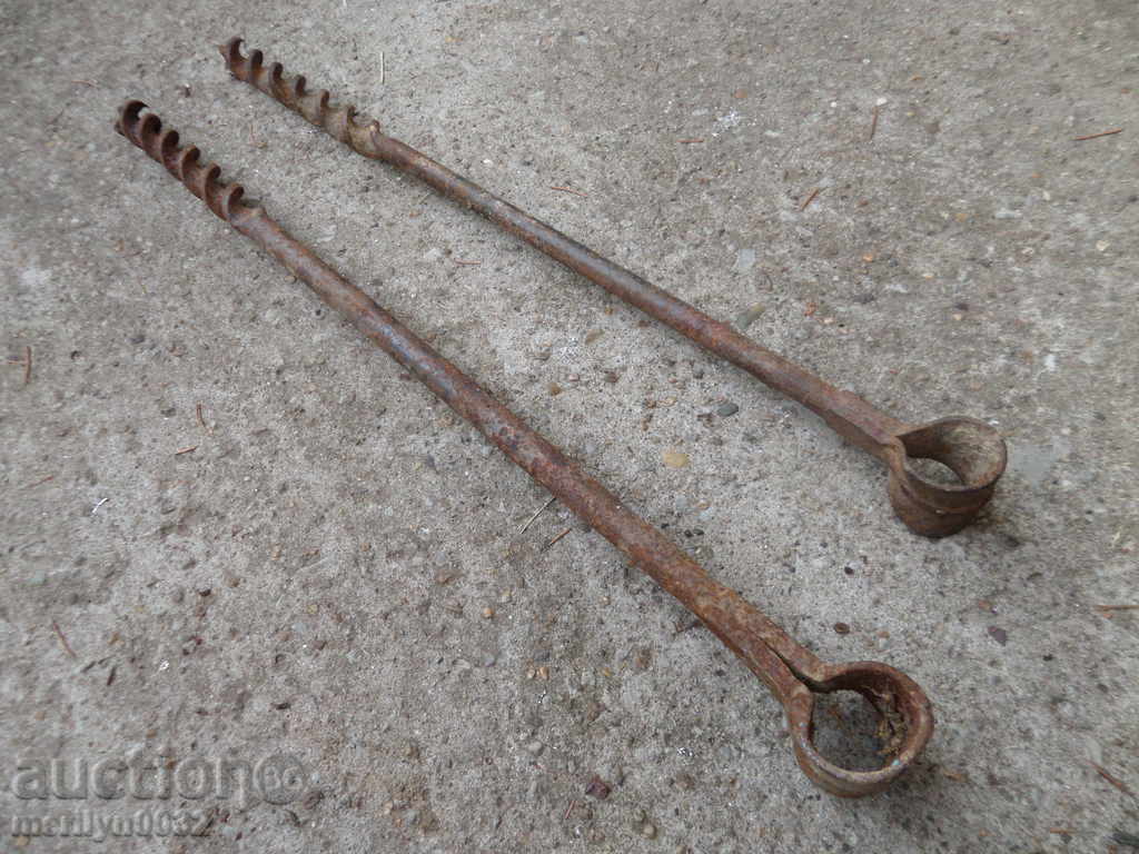 Licitație Vechi primitiv Bretele de foraj foraj Licitație Vechi primitiv Bretele de foraj foraj
