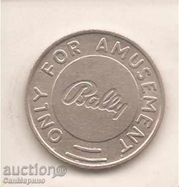 Жетон Bally тип 1 игрален с цена 0.90 лв. | € 0.46 Жетон Bally тип 1 игрален с цена 0.90 лв. | € 0.46